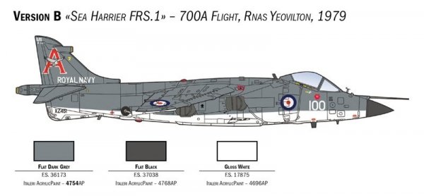 Italeri 1236 FRS.1 Sea Harrier 1/72