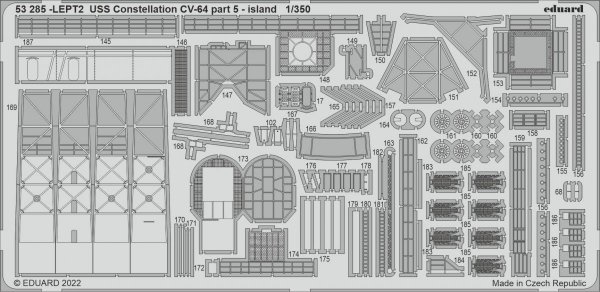 Eduard BIG5367 USS Constellation CV-64 PART II RUMPETER 1/350