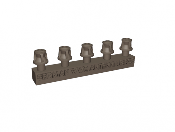 Yamamoto Model Parts YMP3513 German antenna base Set #2 (5 pcs.) 1/35