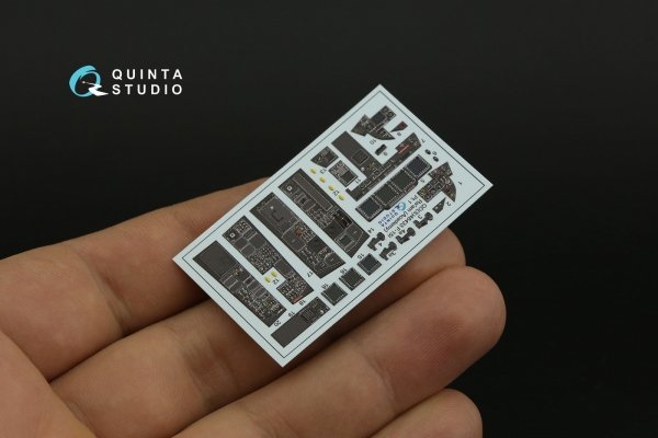Quinta Studio QDS-48433 F-15I 3D-Printed &amp; coloured Interior on decal paper (Academy) (Small version) 1/48