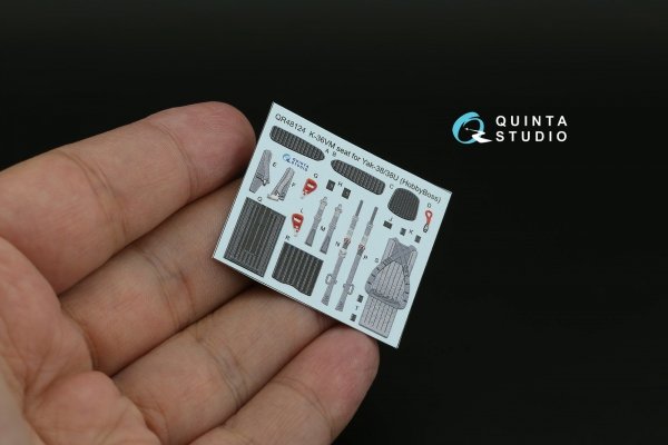 Quinta Studio QD48563 Yak-38 3D-Printed &amp; coloured Interior on decal paper ( HobbyBoss ) 1/48