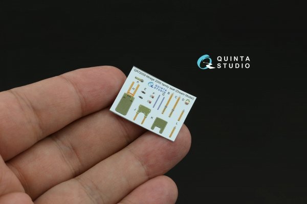 Quinta Studio QD72250 Mirage 2000C 3D-Printed &amp; coloured Interior on decal paper (Dream Model) 1/72
