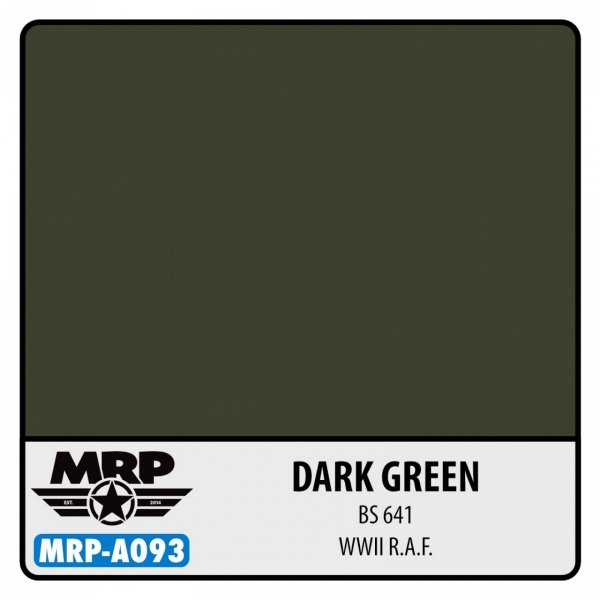 Mr. Paint MRP-A093 WWII RAF - Dark Green (BS 641) - aqua colors - 17ml