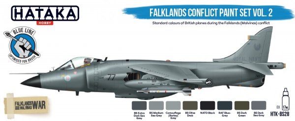 Hataka Hobby HTK-BS28 Falklands Conflict Vol. 2 Paint Set (8x17ml)