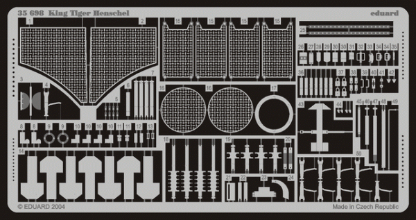 Eduard 35698 King Tiger Henschel 1/35 Dragon