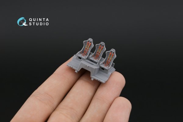 Quinta Studio QD72111 KAMAZ-43509 3D-Printed &amp; coloured Interior on decal paper (Zvezda) 1/72