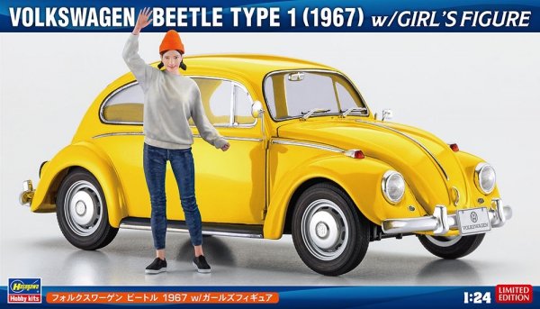 Hasegawa SP620 Volkswagen Beetle Type 1 (1967) with Girl's Figure 1/24