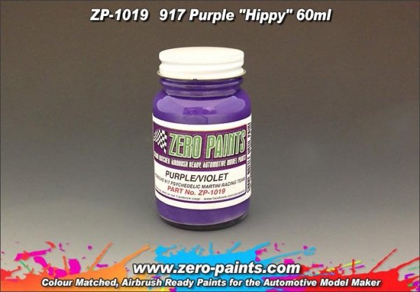 Zero Paints ZP-1019 Porsche 917 Purple Hippie (Psychedelic Martini Racing Team) Paint 60ml