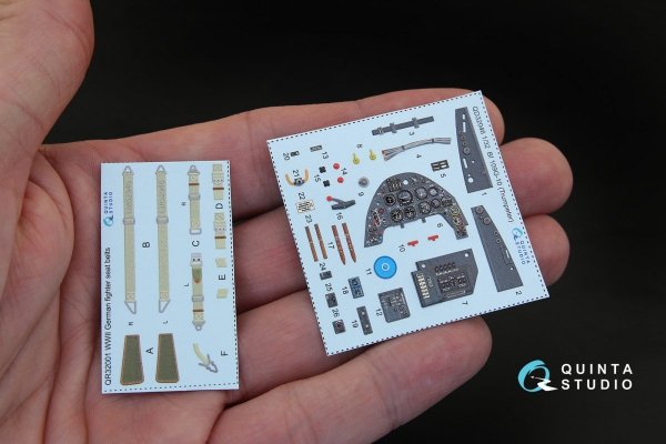 Quinta Studio QD32046 Bf 109G-10 3D-Printed &amp; coloured Interior on decal paper (for Trumpeter kit) 1/32