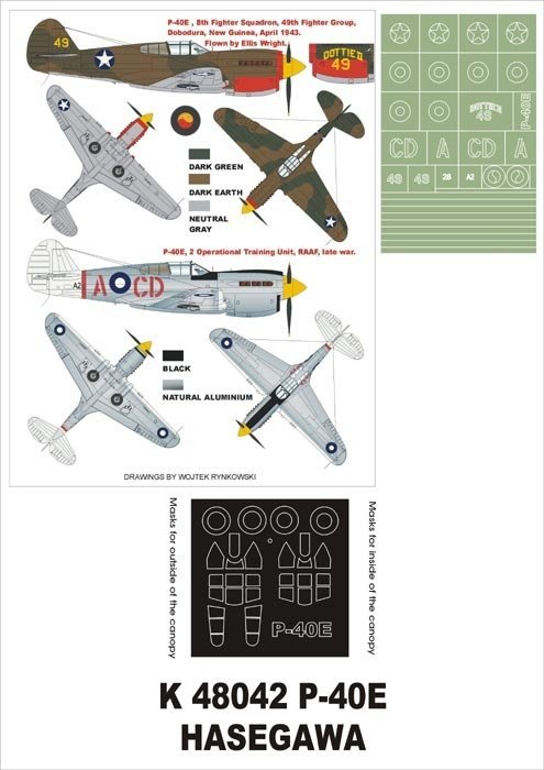Montex K48042 P-40E 1/48