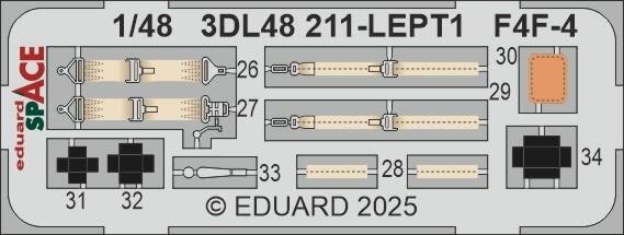 Eduard 3DL48211 F4F-4 SPACE Academy 1/48