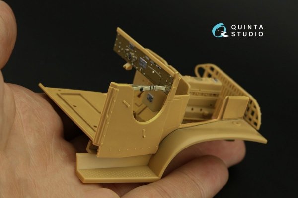 Quinta Studio QD35059 GMC CCKW 352 Open Cab 3D-Printed &amp; coloured Interior on decal paper (HobbyBoss) 1/35