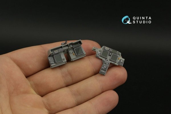 Quinta Studio QD35104 AH-64DI Saraf 3D-Printed &amp; coloured Interior on decal paper (Takom) 1/35