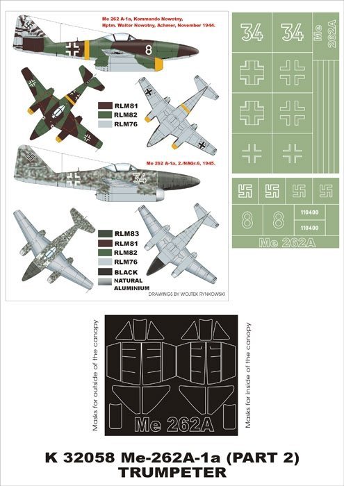 Montex K32058 Me-262A-1a 1/32