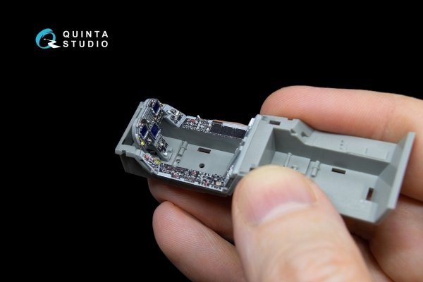 Quinta Studio QD48043 F/A-18 A++ 3D-Printed &amp; coloured Interior on decal paper (for Kinetic) 1/48
