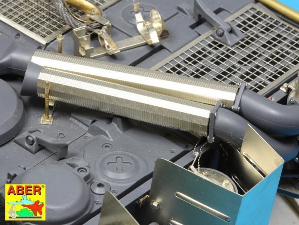 Aber 16031 Feifel air cleaners tubes for early Tiger I (1:16)