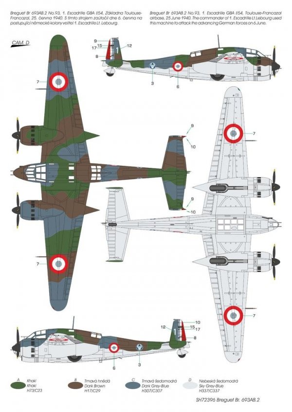 Special Hobby 72396 Breguet Br.693AB.2 'French Attack-Bomber' 1/72