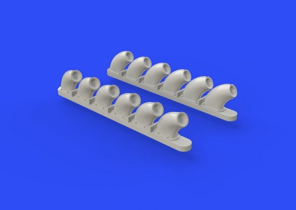 Eduard 648271 P-40B exhaust stacks  AIRFIX 1/48 