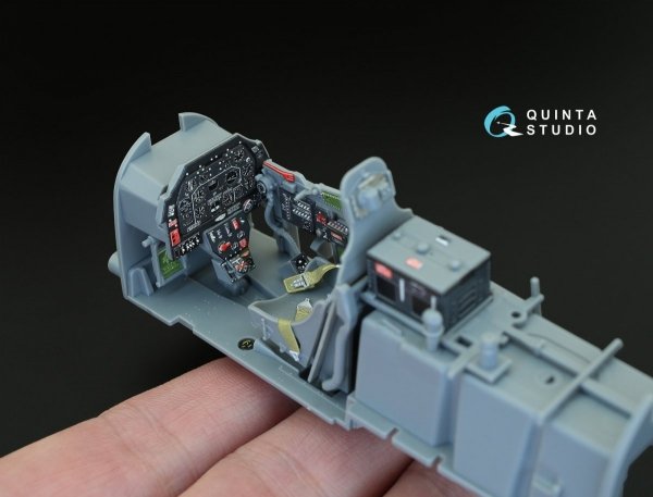 Quinta Studio QD32005 P-51D (Early) 3D-Printed &amp; coloured Interior on decal paper (for Tamiya kit) 1/32