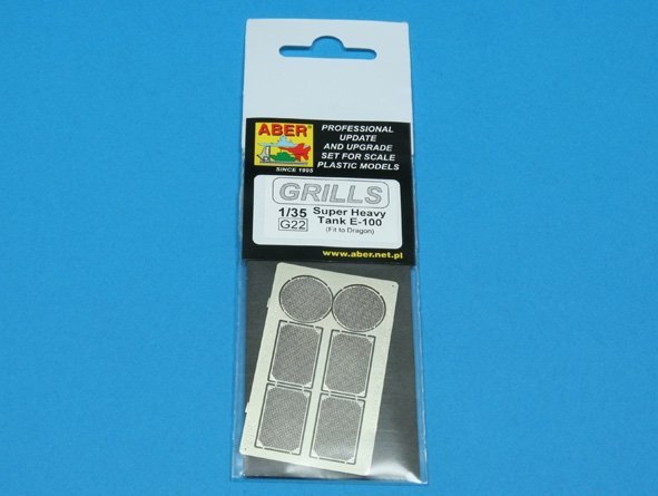 Aber 35G22 Grilles for german super heavy tank E-100 (1:35)