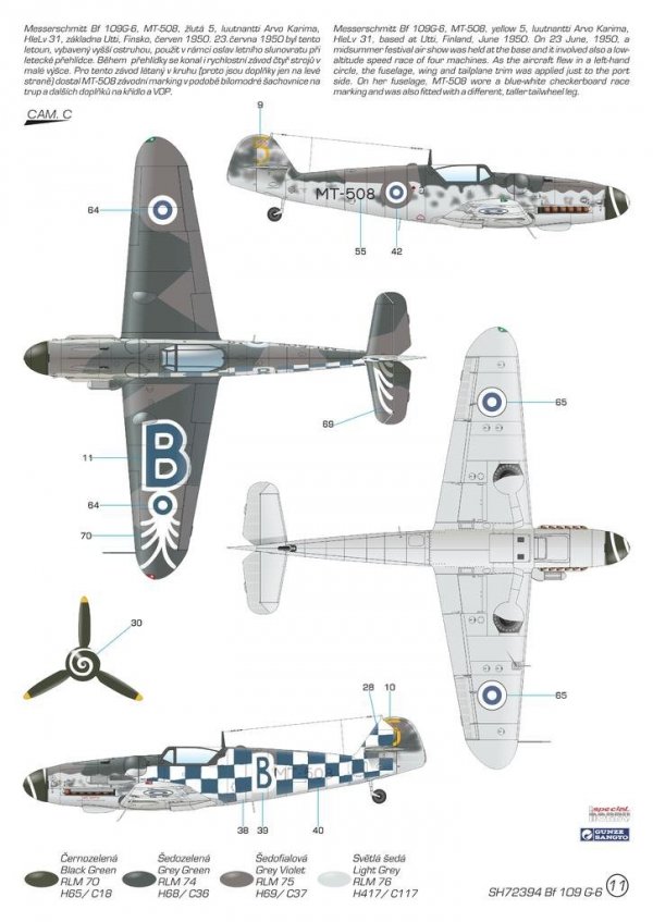 Special Hobby 72394 Messerschmitt BF-109G-6 'Mersu over Finland' 1/72
