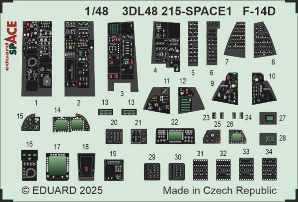 Eduard 3DL48215 F-14D SPACE GREAT WALL HOBBY 1/48