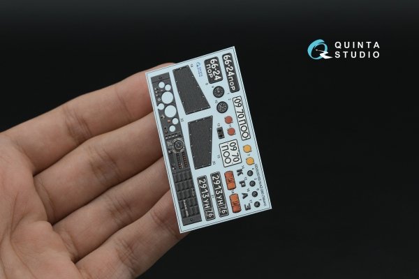 Quinta Studio QDS-35160 KrAZ-260 3D-Printed &amp; coloured Interior on decal paper (Takom) (Small version) 1/35