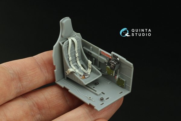 Quinta Studio QD32162 P-40N Warhawk 3D-Printed &amp; coloured Interior on decal paper (Trumpeter) 1/32
