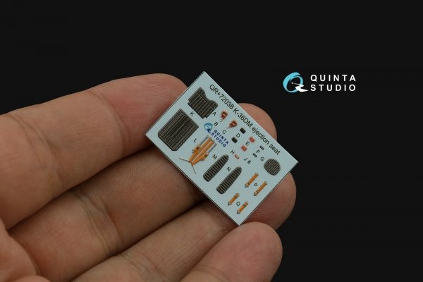 Quinta Studio QD+72168 Su-17M3 3D-Printed coloured Interior on decal paper (Modelsvit) (with 3D-printed resin part) 1/72