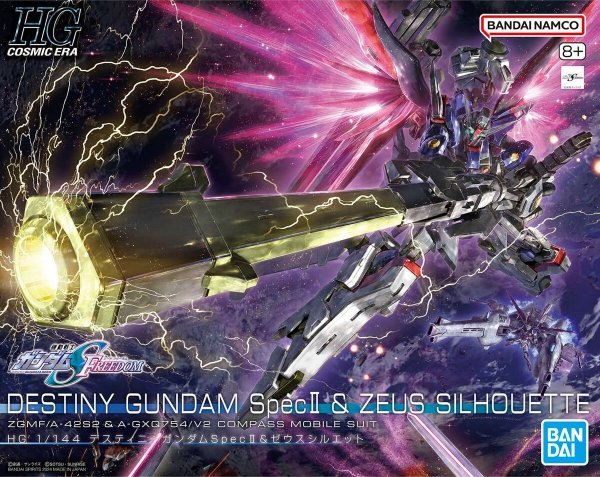 Bandai 67428 HGCE DESTINY GUNDAM Spec II &amp; ZEUS SILHOUETTE  1/144