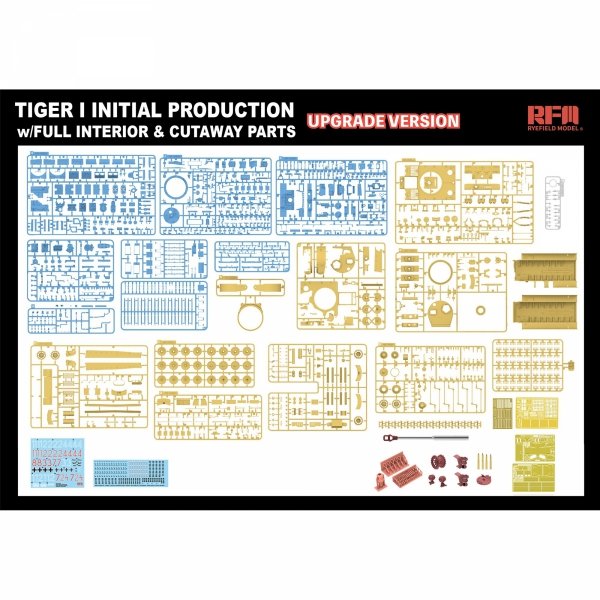 Rye Field Model 5131 Tiger I Initial Production Early 1943 w/ Full Interior Updated Version 1/35