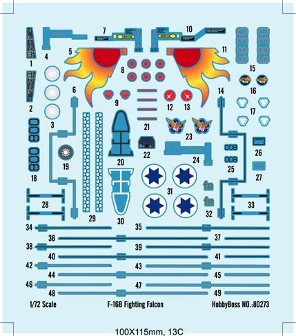 Hobby Boss 80273 F-16B Fighting Falcon (1:72)
