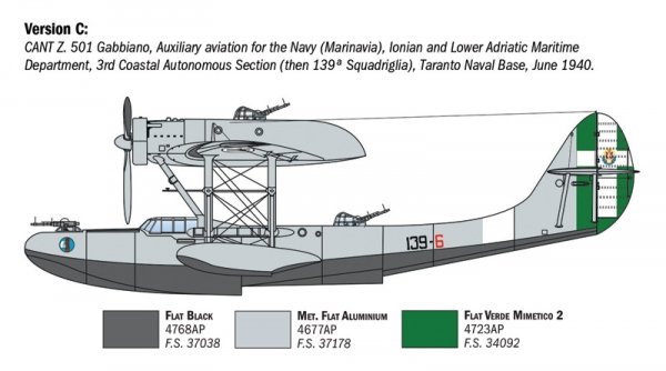 Italeri 0112 CANT Z.501 Gabbiano 1/72