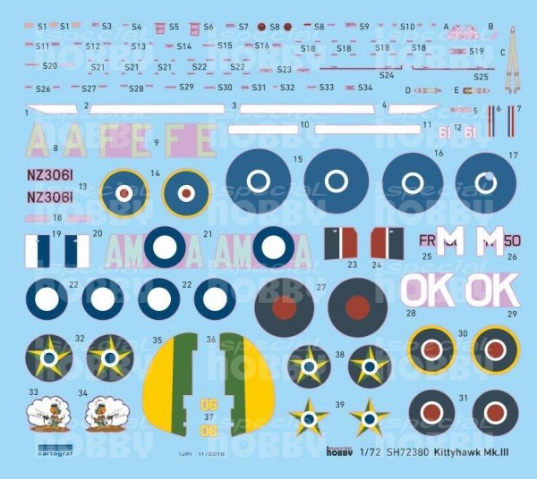 Special Hobby 72380 Kittyhawk Mk. III &quot;P-40 K Long Fuselage&quot; 1/72