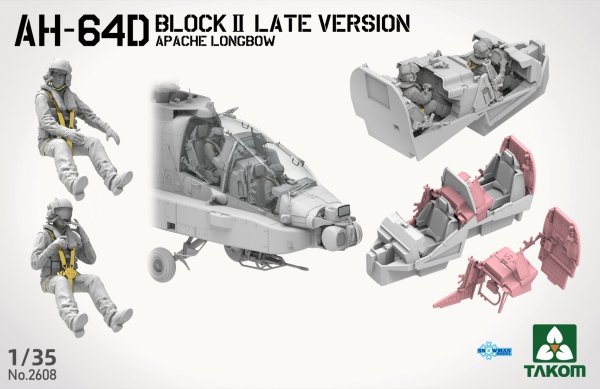 Takom 2608 AH-64D Attack Helicopter Apache Longbow Block II Late Version 1/35
