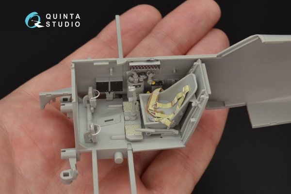 Quinta Studio QD32053 Bf 109E-4 3D-Printed &amp; coloured Interior on decal paper (for Cyber-hobby/Dragon kit) 1/32