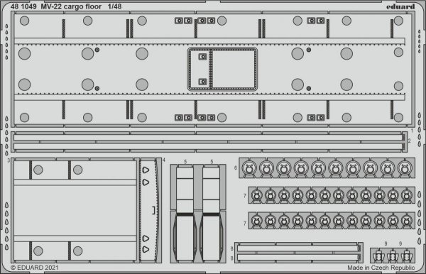Eduard 481049 MV-22 cargo floor HOBBY BOSS 1/48