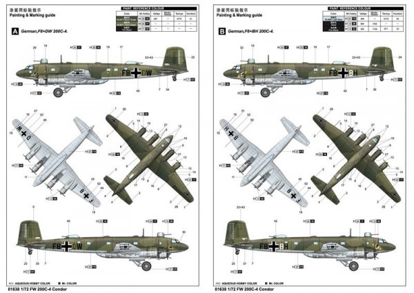 Trumpeter 01638 Focke-Wulf Fw 200C-4 Condor (1:72)
