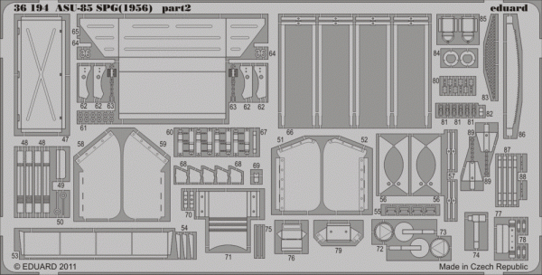 Eduard 36194 ASU-85 SPG (1956) 1/35 Trumpeter