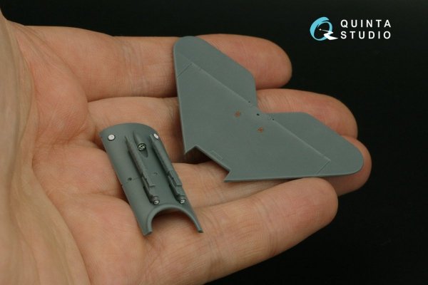 Quinta Studio QD48298 Fokker EV-DVIII 3D-Printed &amp; coloured Interior on decal paper (Eduard) 1/48