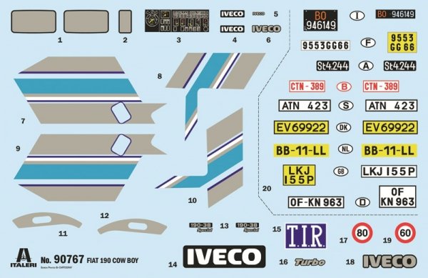  Italeri 90767 IVECO 190.38 CowBoy 1/24