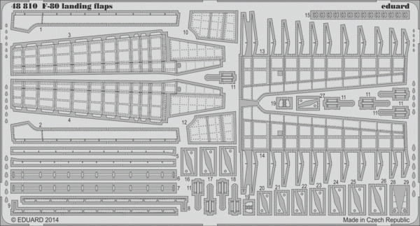 Eduard 48810 F-80 landing flaps HOBBY BOSS 1/48