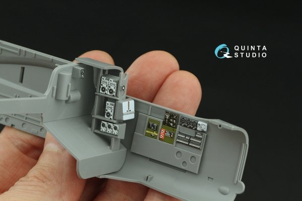 Quinta Studio QD48501 A-26C Invader 3D-Printed &amp; coloured Interior on decal paper (ICM) 1/48