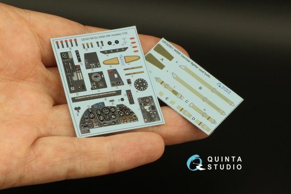 Quinta Studio QD32158 Do 335A 3D-Printed &amp; coloured Interior on decal paper (HK models) 1/32