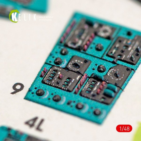 KELIK K48023 MI-24V INTERIOR 3D DECALS FOR ZVEZDA KIT 1/48