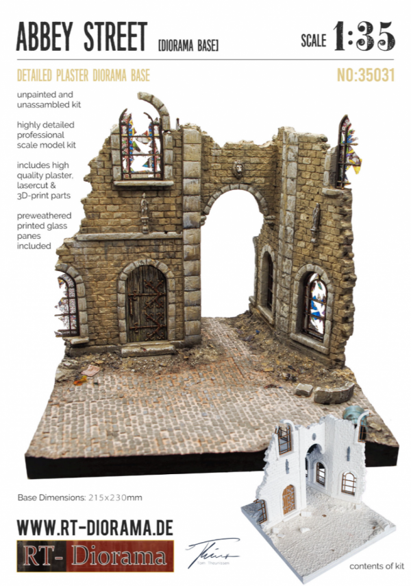 RT-Diorama 35031 Diorama Base: Abbey street 1/35