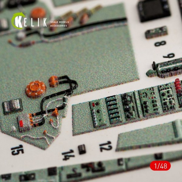 KELIK K48051 SU-27 FLANKER INTERIOR 3D DECALS FOR GWH KIT 1/48