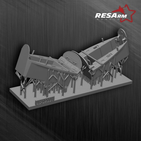 RESARM 48-09001 CHASSIS NICHES (3D resin printing) 1/48