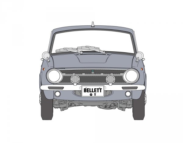 Hasegawa 20701 Isuzu Bellett 1600GT (1966) 1/24