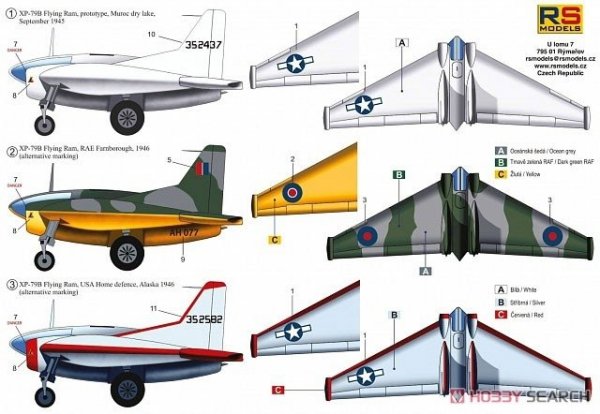 RS Models 92257 XP-79B Flying Ram 1/72